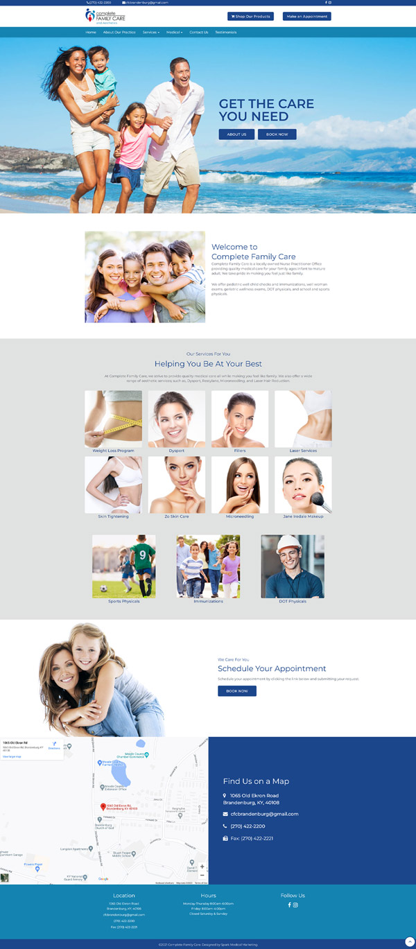 Complete Family Care and Aesthetics Homepage Complete Family Care and Aesthetics Homepage