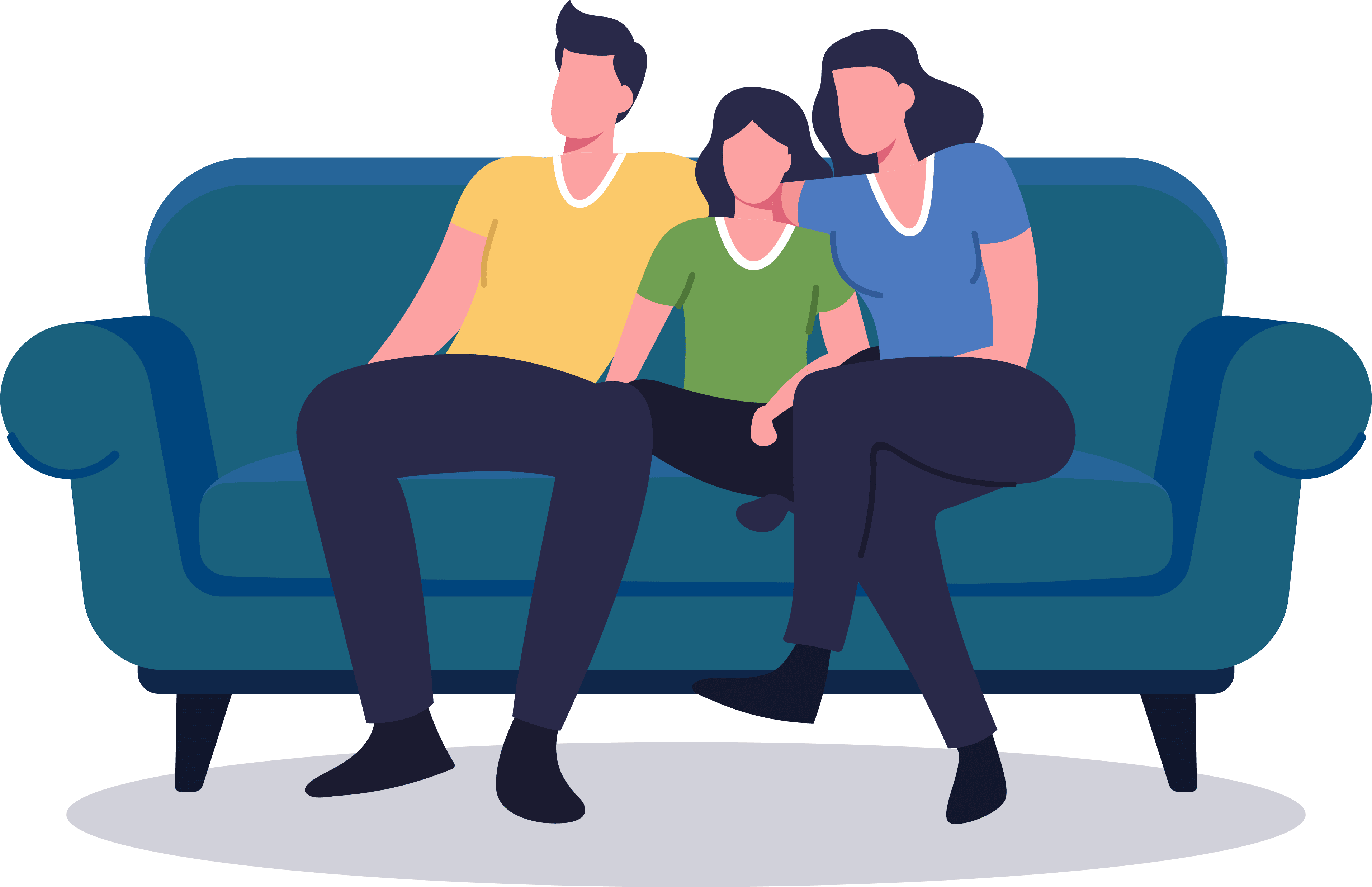 family sitting on couch-min