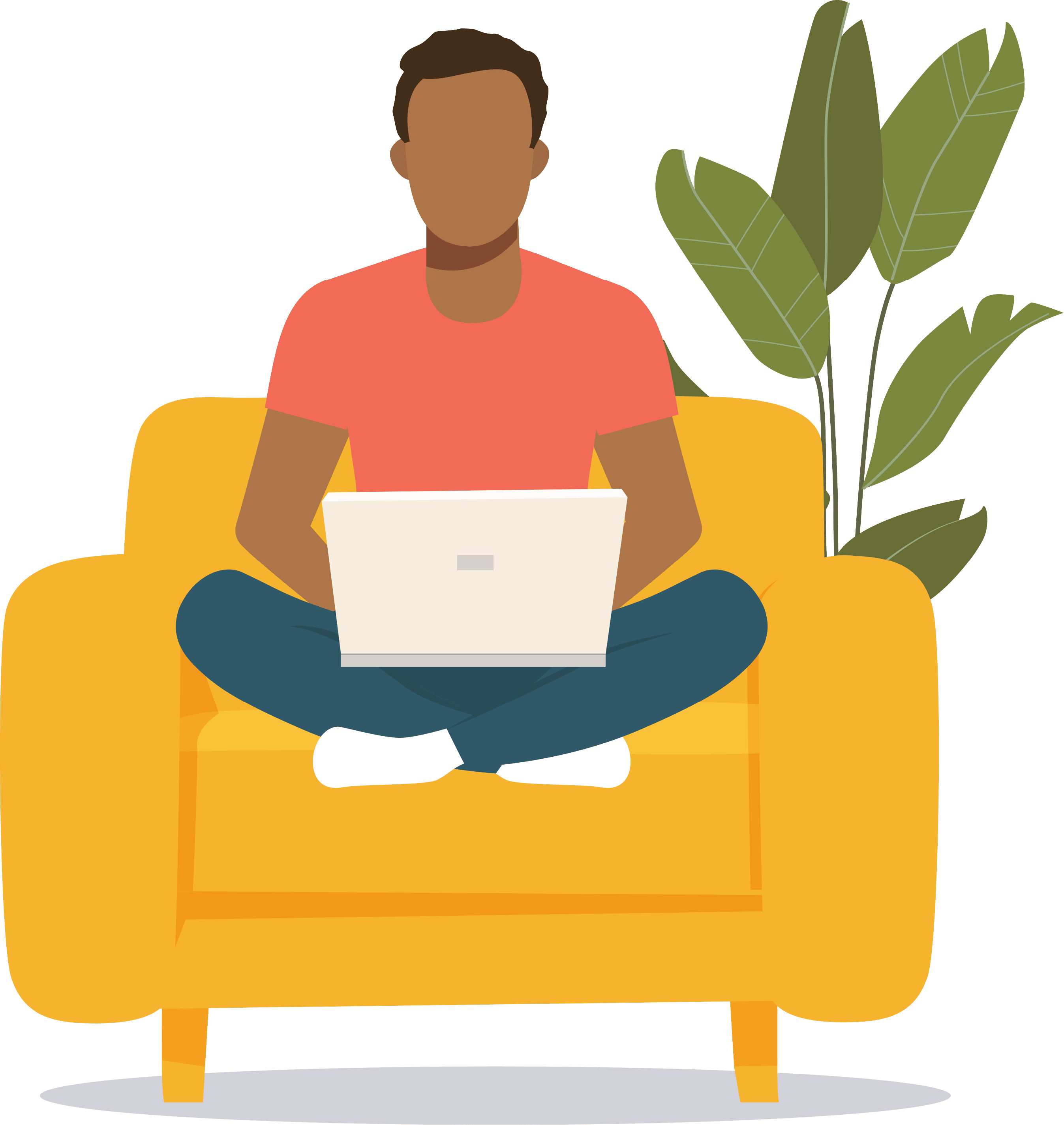 man sitting on couch with laptop (1)
