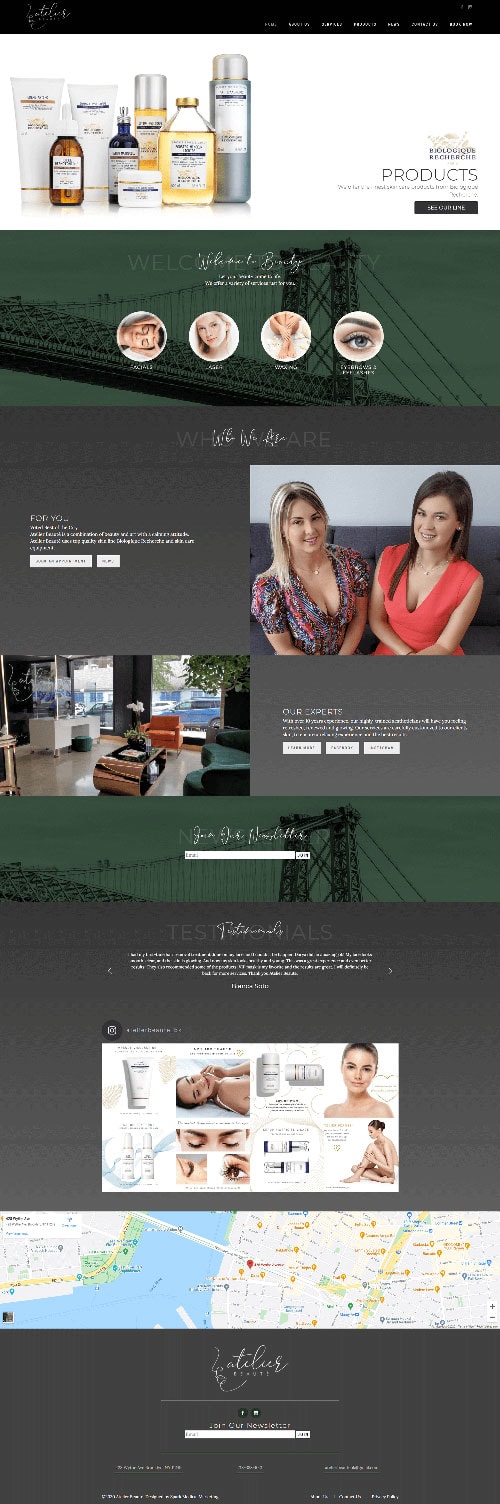Atelier Beauté Homepage