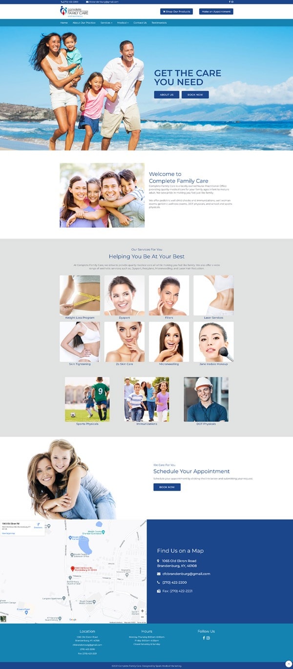 Spark Medical Marketing | Complete Family Care