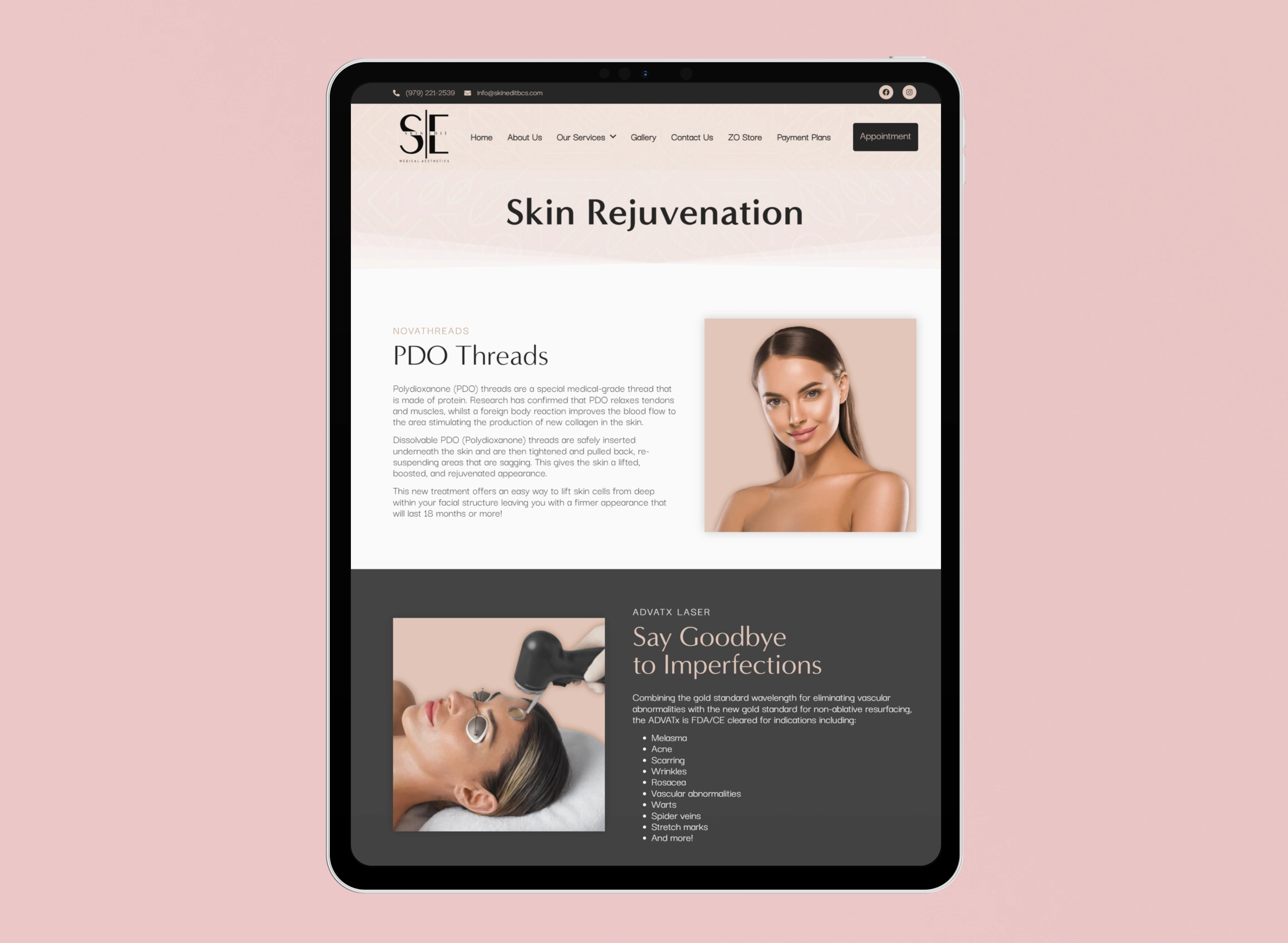 Skin Edit Case Study | iPad mockup