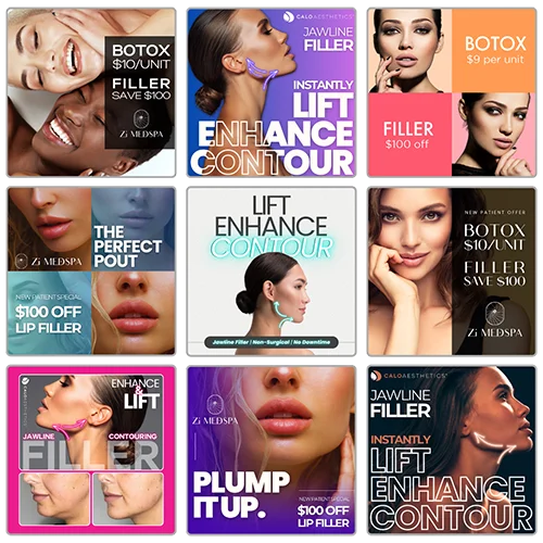 Botox and Lip Filler Social Ads | Spark Medical Marketing